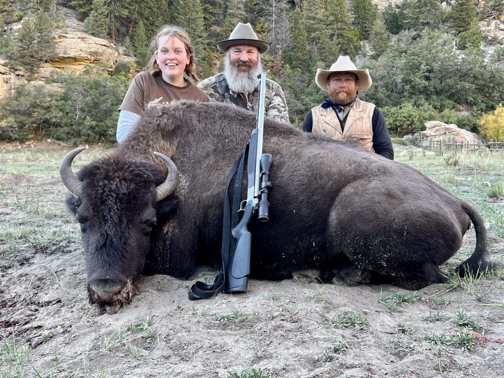 muzzleloader cow bison hunt