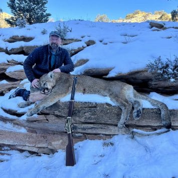 Utah cougar hunting with Allout Guiding & Outfitting.