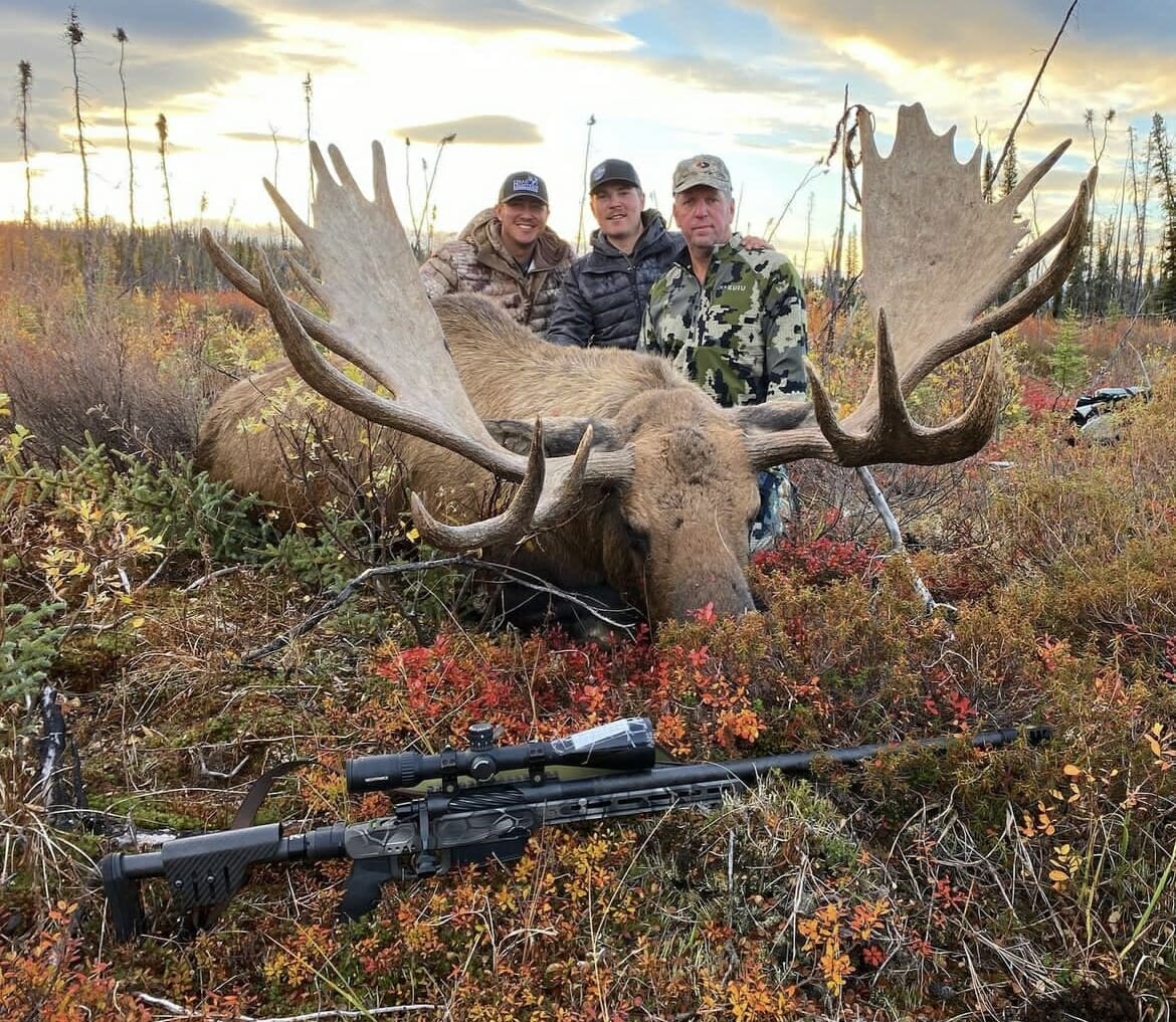 Alaska Moose with Viking Armament custom Rifle